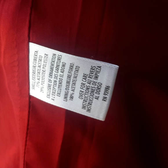 Casual Corner Lined Red Sheath Dress - Picture 5 of 5